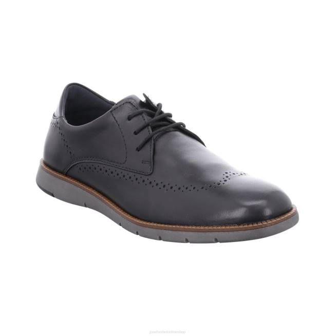 Men Josef Seibel Tyler 33 Lace-Up Shoes BLACK 8048282