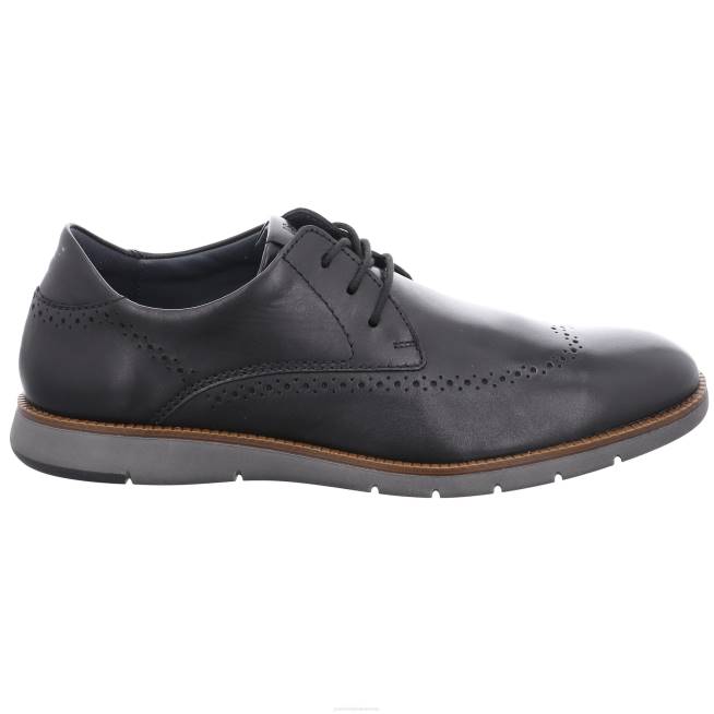 Men Josef Seibel Tyler 33 Lace-Up Shoes BLACK 8048282