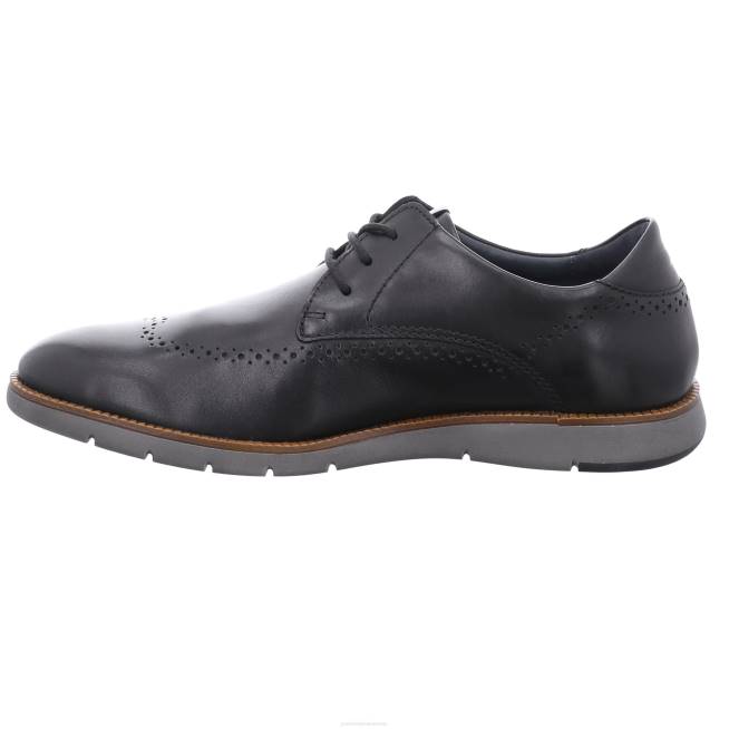 Men Josef Seibel Tyler 33 Lace-Up Shoes BLACK 8048282