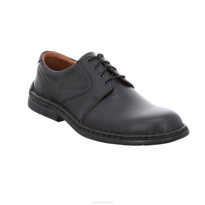 Men Josef Seibel Walt Lace-Up Shoes BLACK 8048290