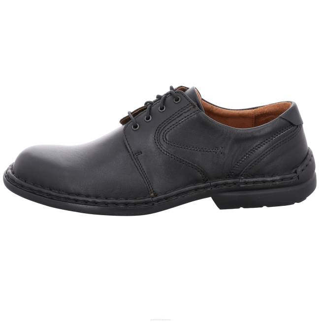 Men Josef Seibel Walt Lace-Up Shoes BLACK 8048290