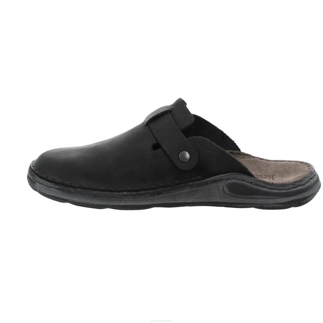 Men Josef Seibel Maverick 10 Slippers BLACK 8048317