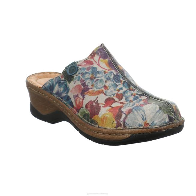 Women Josef Seibel Catalonia 51 Clogs GRAPHITE PRINT 8048277