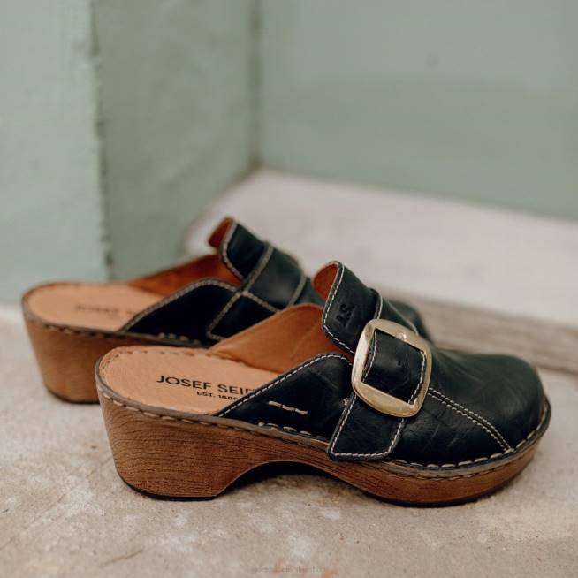 Women Josef Seibel Lily 10 Clogs BLACK 8048270
