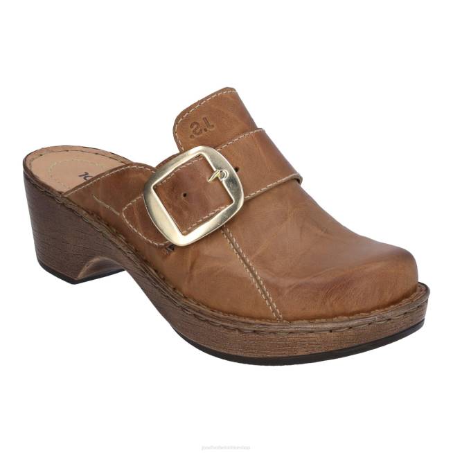 Women Josef Seibel Lily 10 Clogs CAMEL 8048271
