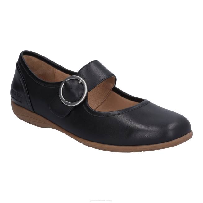 Women Josef Seibel Fenja 18 Flats BLACK 8048161