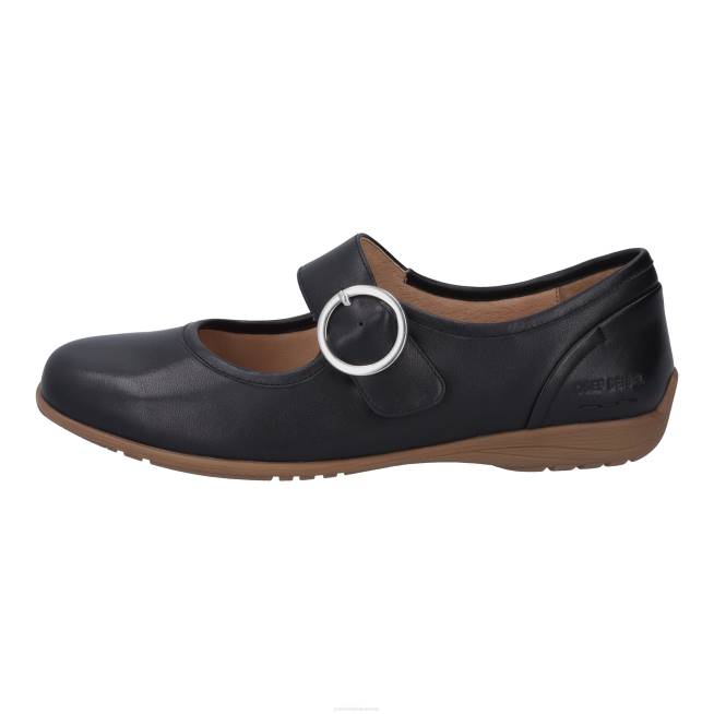 Women Josef Seibel Fenja 18 Flats BLACK 8048161