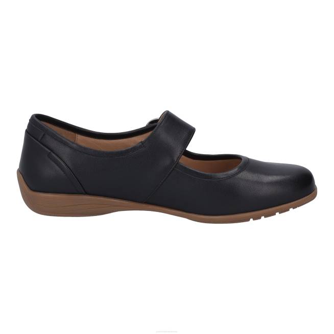 Women Josef Seibel Fenja 18 Flats BLACK 8048161
