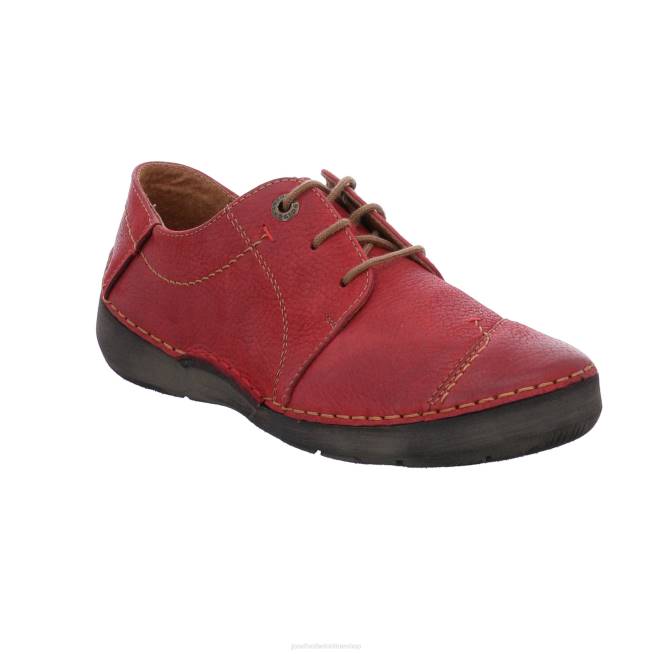 Women Josef Seibel Fergey 20 Lace-Up Shoes RED 804823