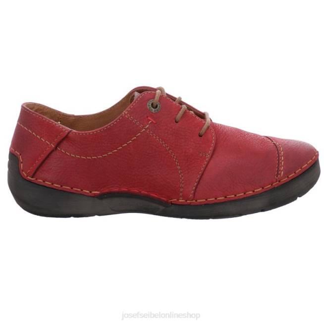 Women Josef Seibel Fergey 20 Lace-Up Shoes RED 804823