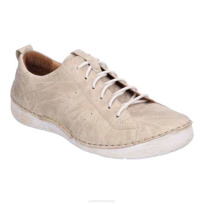 Women Josef Seibel Fergey 56 Lace-Up Shoes CREME 804826