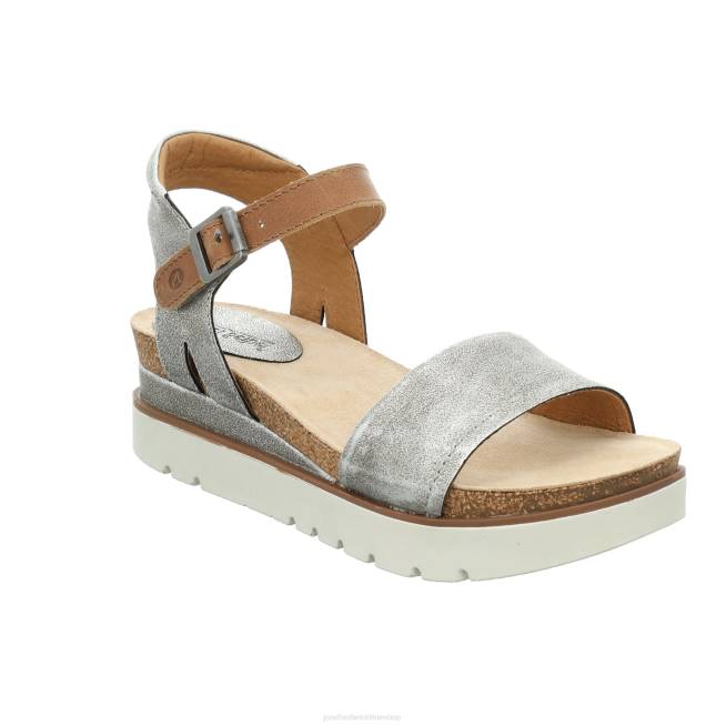 Women Josef Seibel Clea 01 Sandals PLATIN 8048116