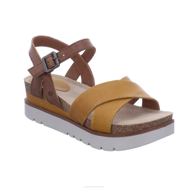 Women Josef Seibel Clea 10 Sandals YELLOW 8048124