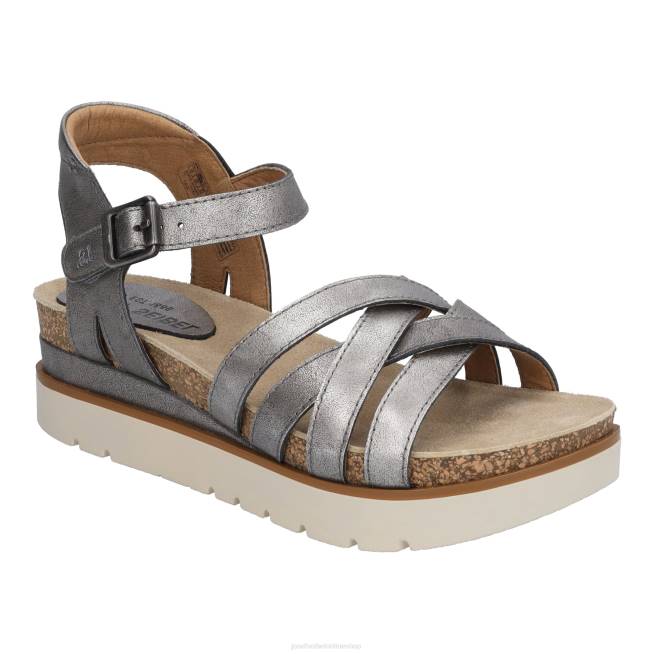 Women Josef Seibel Clea 14 Sandals PLATIN 804895