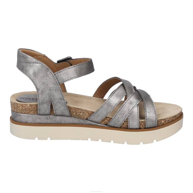 Women Josef Seibel Clea 14 Sandals PLATIN 804895