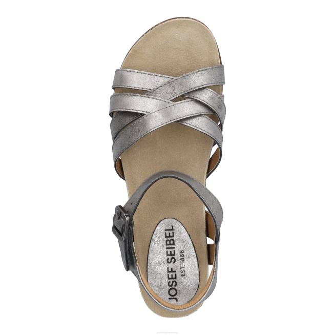Women Josef Seibel Clea 14 Sandals PLATIN 804895