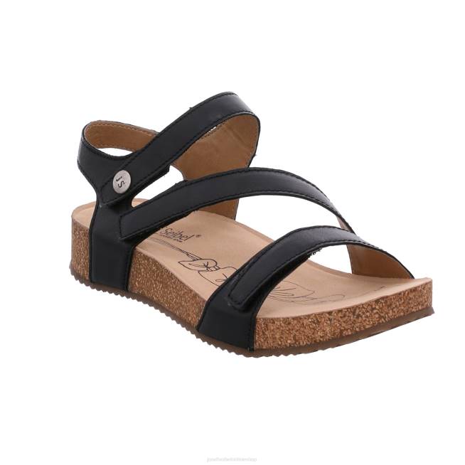 Women Josef Seibel Tonga 25 Sandals BLACK 804877