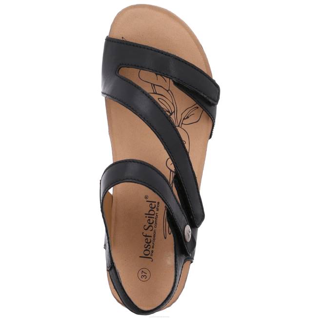 Women Josef Seibel Tonga 25 Sandals BLACK 804877